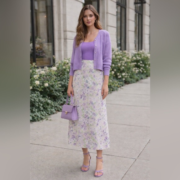 Pendleton Dresses & Skirts - Pendleton Floral Midi Skirt Size 16 | Vintage-Inspired Pastel